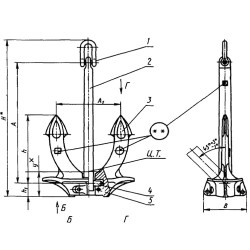 Якорь Холла 32000 кг ГОСТ 761-74